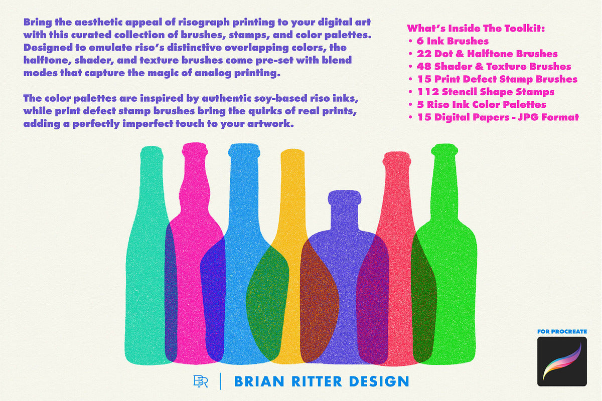 Risograph Toolkit for Procreate