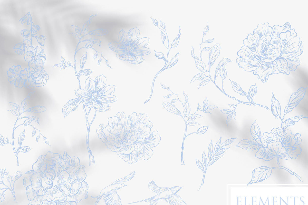 Graphic Blue Wedding Collection