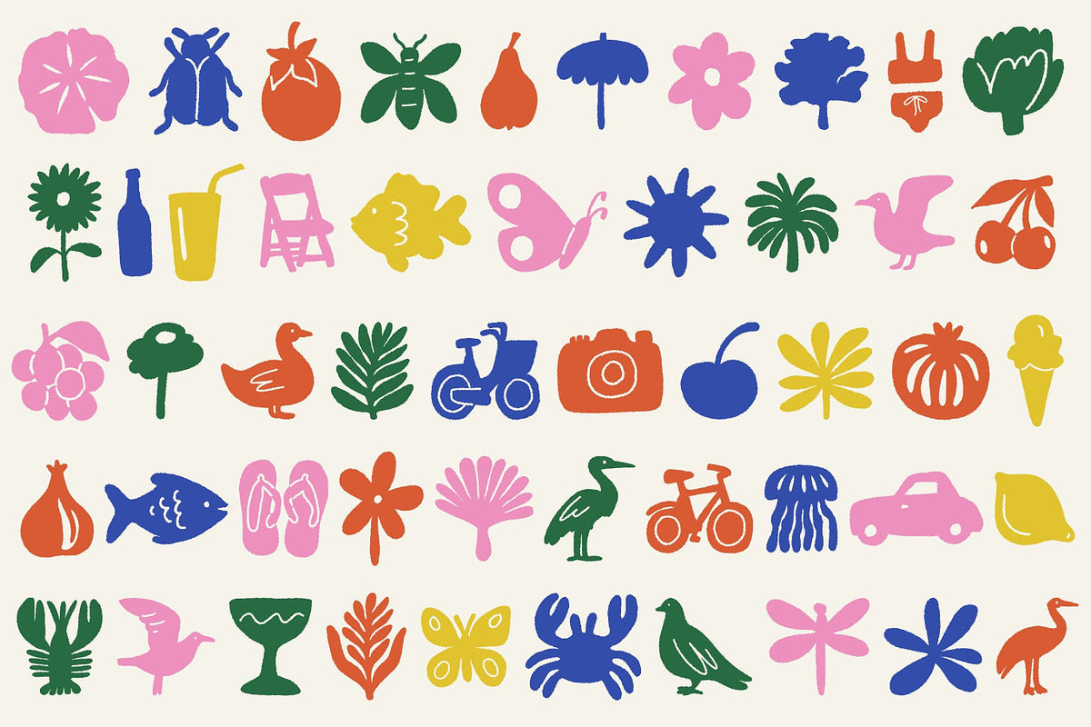 Summerfolk: 100 Summer Illustrations