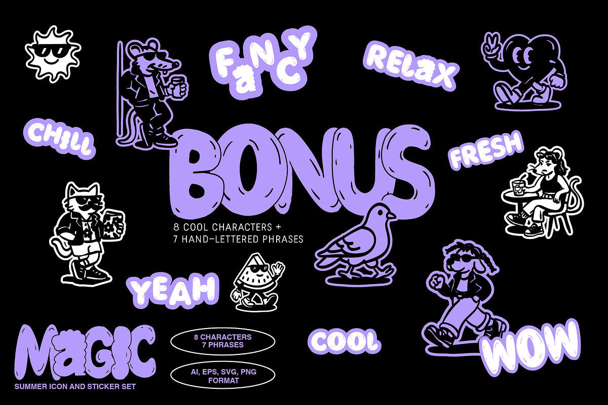 Summer Icons vector Illustrations