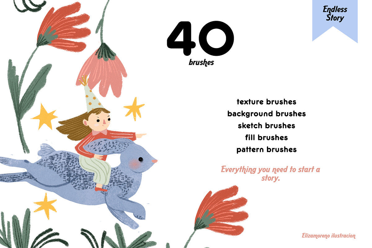 Endless story Procreate Brushes