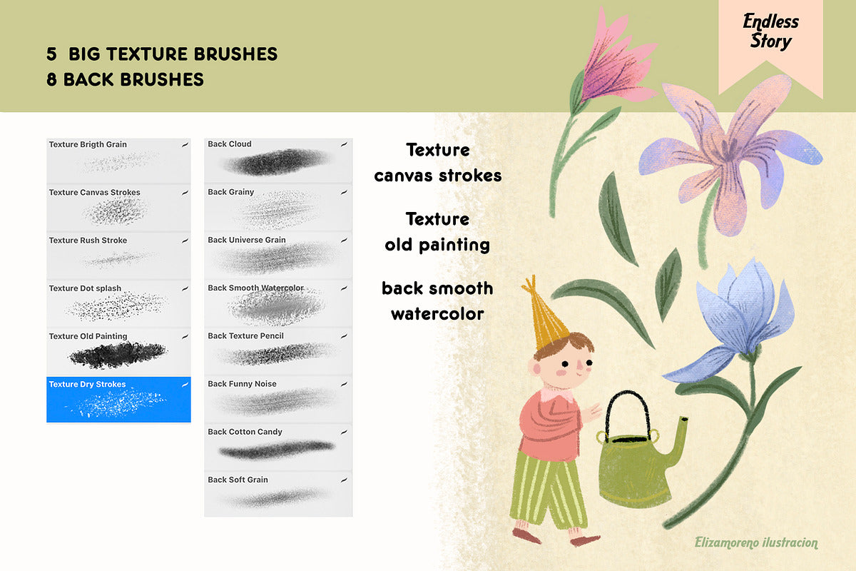 Endless story Procreate Brushes